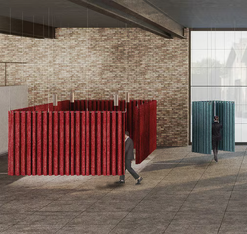 CLASP DIVIDER - Fabric acoustic ceiling clouds by Caimi Brevetti - view 3
